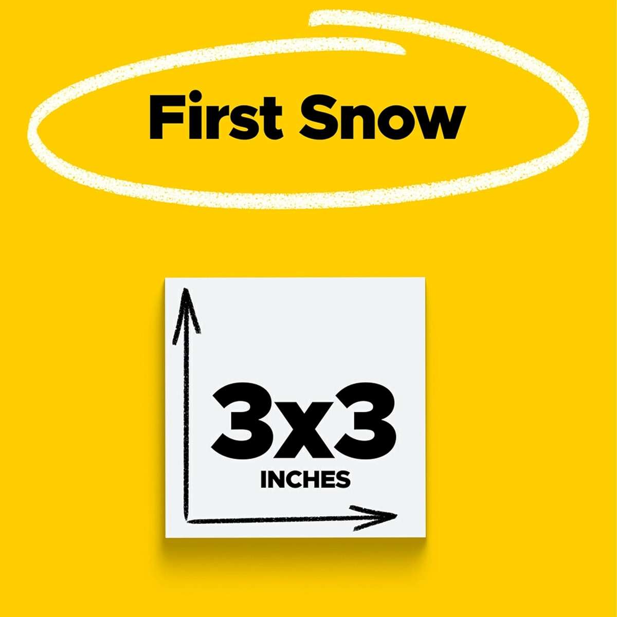 Post-it Super Sticky Notes, 5 Sticky Note Pads, 3 x 3 in., School Supplies, Office Products, for Vertical Surfaces, Monitors, Walls and Windows, First Snow White - Image 2