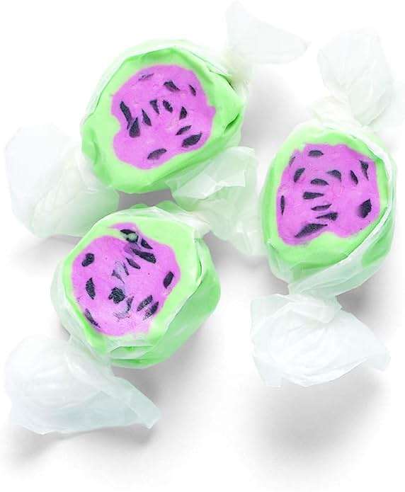 Sweet Candy Company Salt Water Taffy Individually Wrapped- Salt Water Taffy Candy Bulk, Old Fashioned Watermelon Flavor, Soft & Chewy, Single Flavor Assortment, Gluten Free- 3 lb, Watermelon Flavored - Image 1
