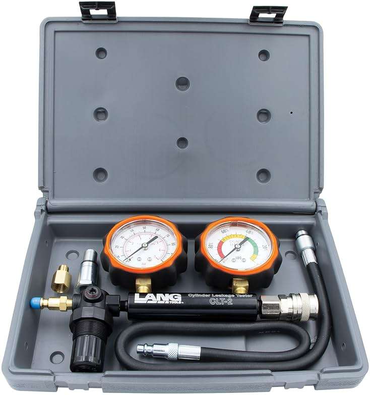 Lang Tools CLT-2 100 PSI Cylinder Leakage Tester with 2 Gauges, One Size - Image 2