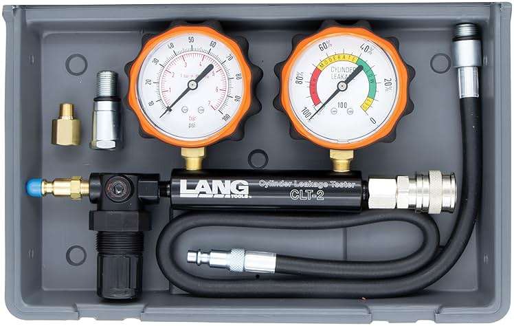 Lang Tools CLT-2 100 PSI Cylinder Leakage Tester with 2 Gauges, One Size - Image 3