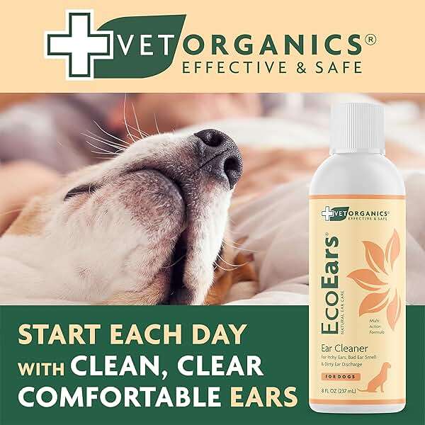 EcoEars Dog Ear Cleaner – Natural Multi-Action Formula for Ear Infection, Bad Discharge & Odor – Removes Foreign Matter & Cleans Difficult Ears - 8fl oz. - Image 6