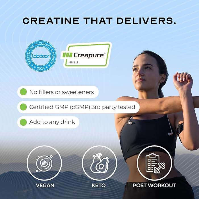 Muscle Feast Creapure Creatine Monohydrate Powder, Vegan Keto Friendly Gluten-Free, Mass Gainer, Muscle Recovery Supplement and Trusted Creatine for Muscle Growth, Creatine Powder, Unflavored, 300g - Image 6