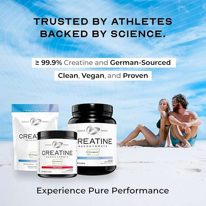 Muscle Feast Creapure Creatine Monohydrate Powder, Vegan Keto Friendly Gluten-Free, Mass Gainer, Muscle Recovery Supplement and Trusted Creatine for Muscle Growth, Creatine Powder, Unflavored, 300g - Image 8