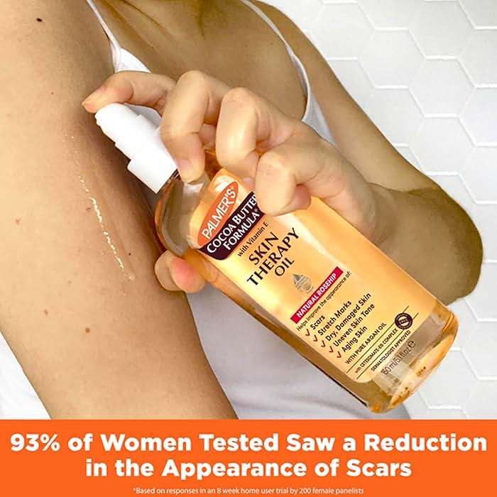 Palmer's Cocoa Butter Formula Skin Therapy Moisturizing Body Oil with Vitamin E, Rosehip Fragrance, 5.1 Ounces - Image 3
