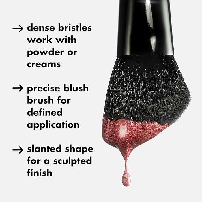e.l.f. Angled Blush Brush, Face Makeup Brush For A Sculpted Look, Great For Cream, Liquid Or Powder Blush, Bronzers & more, Vegan & Cruelty-Free - Image 3