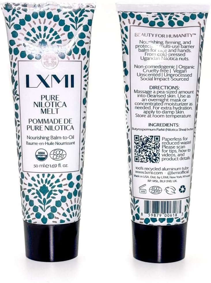 LXMI Pure Nilotica Melt Barrier Repair Balm, 100% Certified Organic, Clean Skincare | Social Impact-Sourced, Vegan, Cruelty-Free, Noncomedogenic Shea Butter Alternative | NEW PACKAGING - Image 2