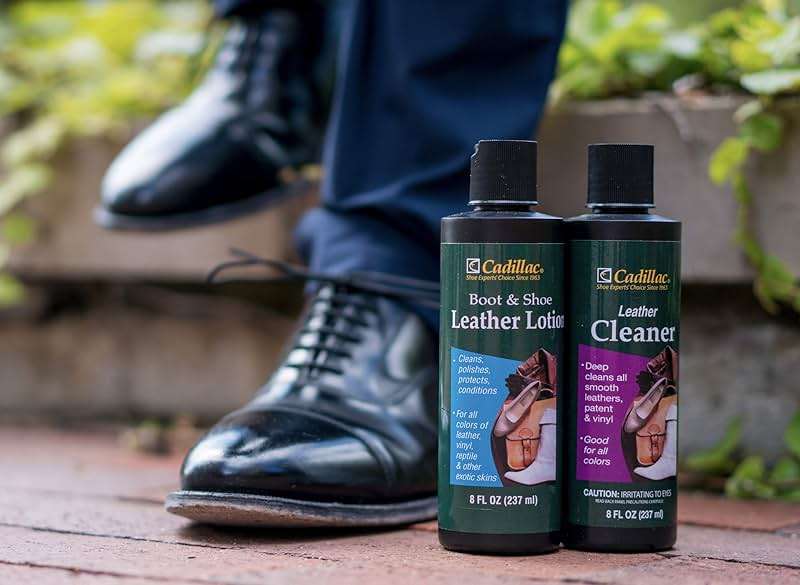 Cadillac Boot and Shoe Leather Lotion 8 Ounces - Cleans, Conditions, Protects, and Polishes Leather Footwear and Accessories - Image 5