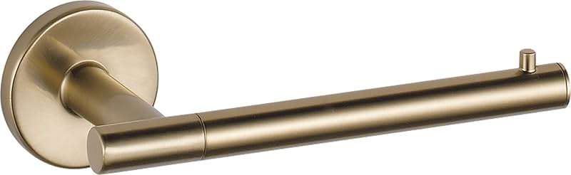 Delta Single Post Toilet Paper Holder | Champagne Bronze | Wall Mount | Trinsic Bathroom Accessories - Image 1
