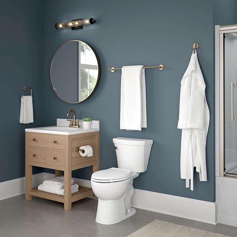 Delta Single Post Toilet Paper Holder | Champagne Bronze | Wall Mount | Trinsic Bathroom Accessories - Image 2
