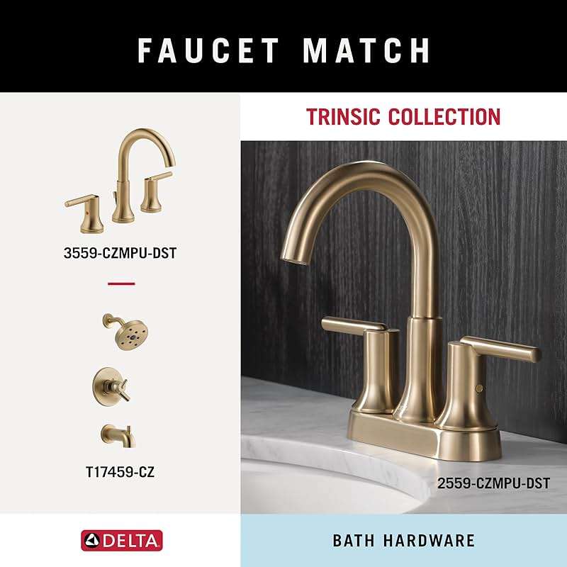 Delta Single Post Toilet Paper Holder | Champagne Bronze | Wall Mount | Trinsic Bathroom Accessories - Image 7