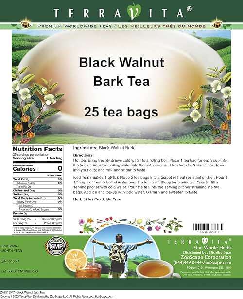 Black Walnut Bark Tea (25 Tea Bags, ZIN: 515047) - Image 2