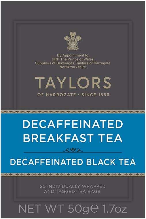 Taylors of Harrogate Decaffeinated Breakfast, Black Tea, Individually Wrapped Bags, 20 Count (Pack of 1), Rich, Bright & Balanced, Decaffeinated, Enjoy Hot or Iced, 20 Teabags - Image 2
