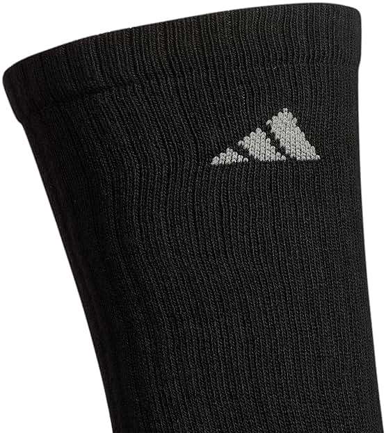 adidas Men's Athletic Cushioned Crew Socks (6 Pairs) Durable & Comfortable - Image 3