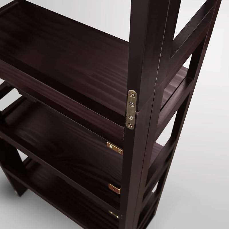 Casual Home 3-Shelf Folding Student Bookcase (20.75" Wide)-Espresso - Image 12