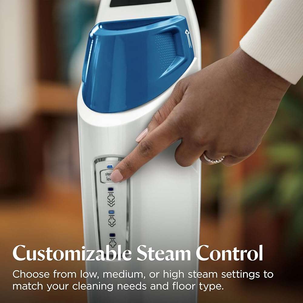 BISSELL Steam Mop 1940A PowerFresh Floor Steam Cleaner for Hard Wood & Tile with Natural Sanitization, Easy Scrubber, Variable Steam, 12” Cleaning Path - Image 4