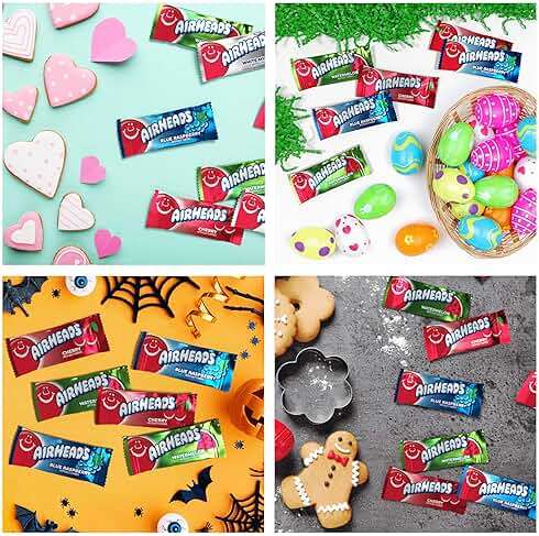 Airheads Candy Mini Bars, Assorted Flavors, Individually Wrapped Bars, Non Melting, Party, 12oz Bag - Image 8