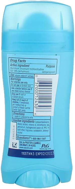 Secret Deodorant Spring Breeze Solid 2.6 Ounce (77ml) - Image 4