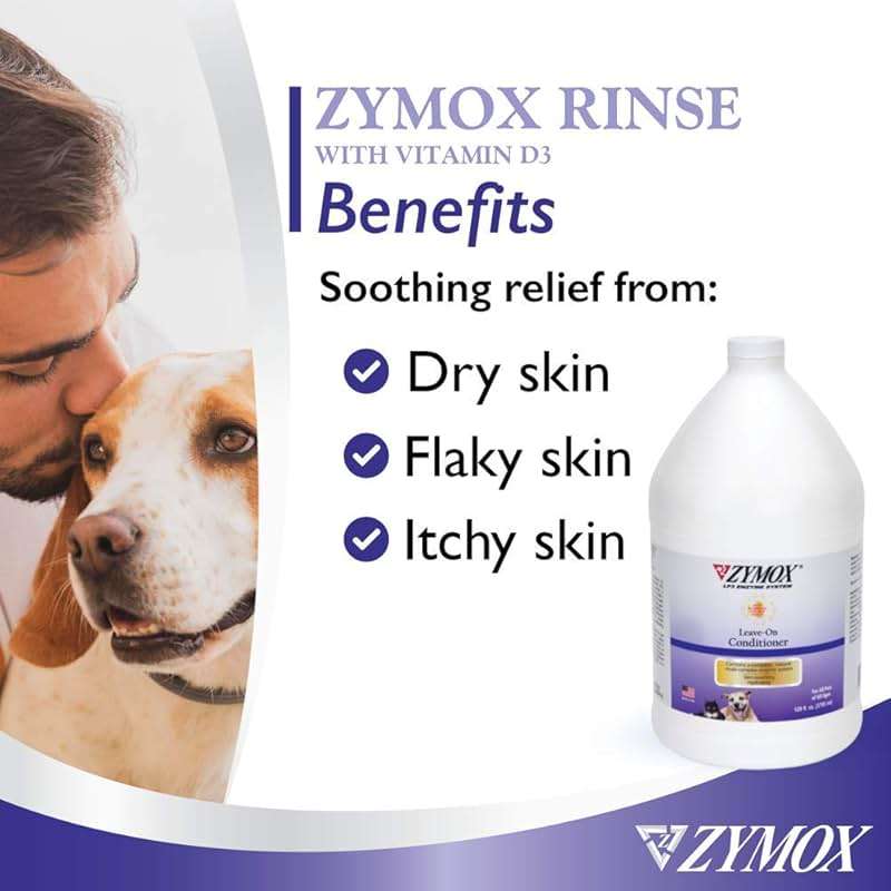ZYMOX Leave-in Conditioner with Vitamin D3 for Cats & Dogs, 1gal - Image 2