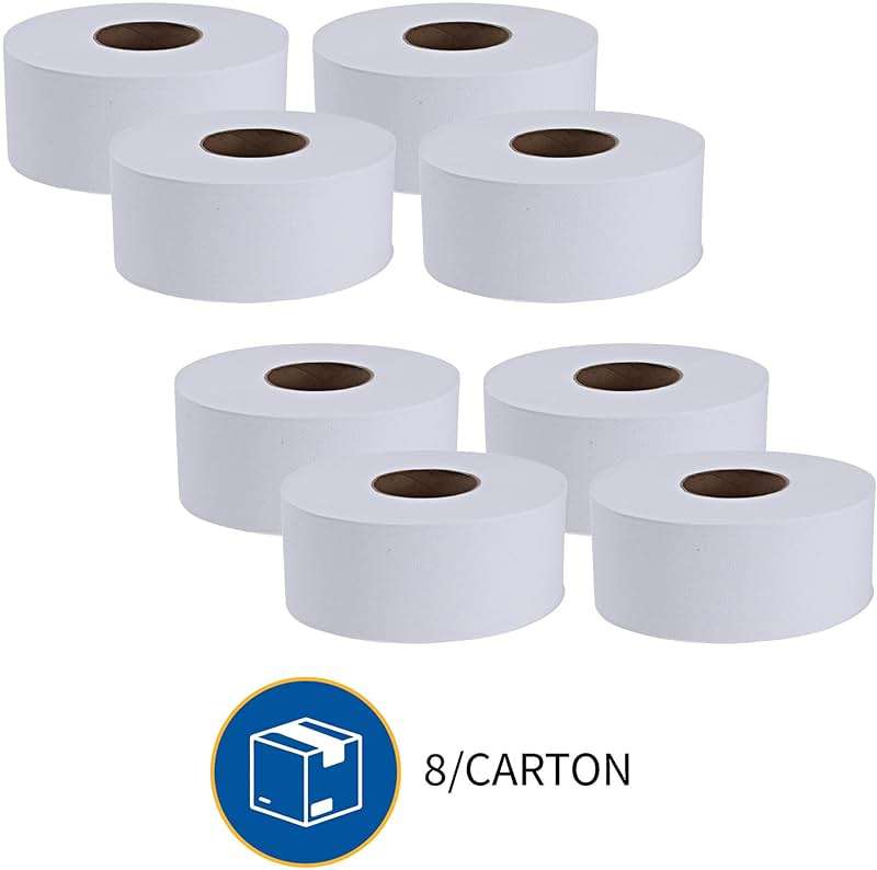 Genuine Joe - GJO2506008 Jumbo Dispenser Roll Bath Tissue (Pack of 8) - Image 6