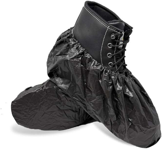 ShuBee Waterproof Shoe & Boot Covers Slip-Resistant Disposable for Plumbing Construction Floor Protection - 40 Pair - Image 2