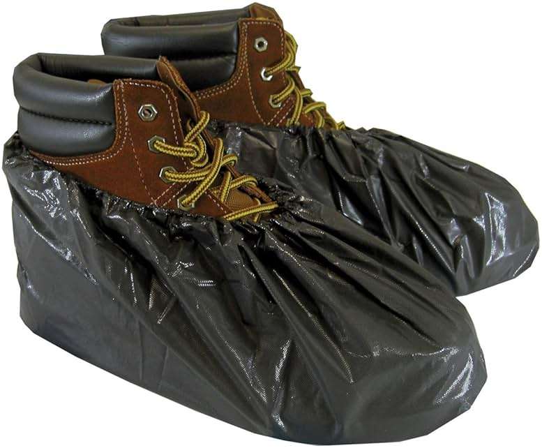 ShuBee Waterproof Shoe & Boot Covers Slip-Resistant Disposable for Plumbing Construction Floor Protection - 40 Pair - Image 6