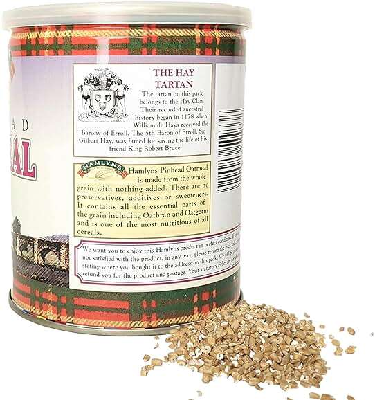 Hamlyns Scottish Steelcut Pinhead Oats, 17 Ounce Tin (Pack of 1) - Image 3