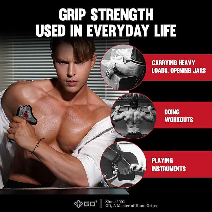 GD Grip Strength Trainer (Premium Adjustable Grip Strengthener for Forearm Training) Wrist and Forearm Strengthener - Image 3