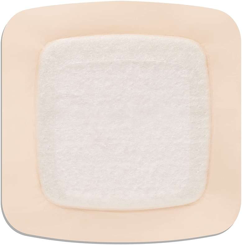 ConvaTec AQUACEL Foam 4"x4" Wound Dressing with Silicone Gel Adhesive, Waterproof, Flexible, Medical Grade with Hydrofiber Technology, Sterile, Square, 10ct Box - Image 9