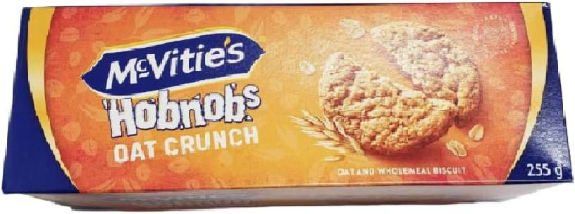 McVities Hobnobs Oat Crunch Box 255g (Pack of 2) - Image 1