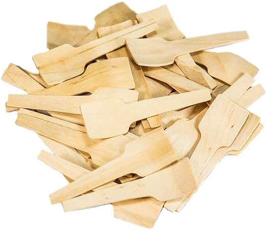 Perfect Stix Green Spoon 70 Birchwood Square Compostable Cutlery Taster Spoon with Concave, 2-3/4" Length (Pack of 10,000) - Image 2
