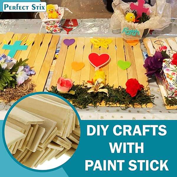 Perfect Stix - PAINT12-100 12" Wooden Paint Paddle Stirrer Sticks Length (Pack of 100) - Image 7