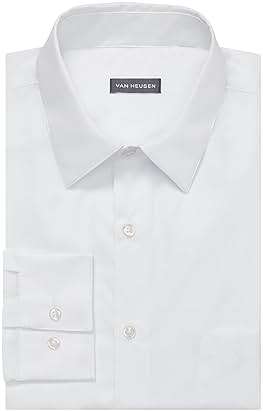 Van Heusen Mens Dress Shirt Regular Fit Poplin Solid - Image 3