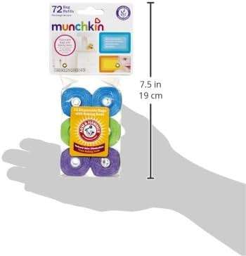 Munchkin® Arm and Hammer Diaper Bag Refills, 6 Pack, 72 Lavender Scented Bags - Image 3