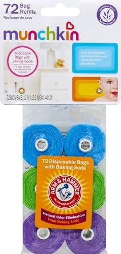 Munchkin® Arm and Hammer Diaper Bag Refills, 6 Pack, 72 Lavender Scented Bags - Image 4