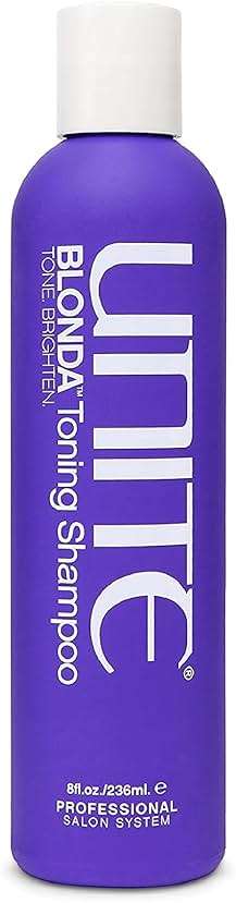 UNITE Hair - BLONDA Toning Shampoo - Purple Formula to Neutralize Brassiness & Brighten Blonde Tones - Ideal for Highlighted & Color-Treated Hair, 8 Fl Oz - Image 1
