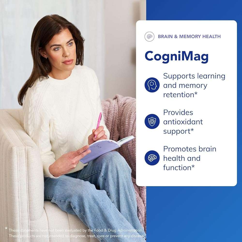 Pure Encapsulations CogniMag 120's - Magnesium-L-Threonate Supplement - Supports Brain Health & Memory* - Includes Magtein & Polyphenol Blend - 120 Capsules - Image 3