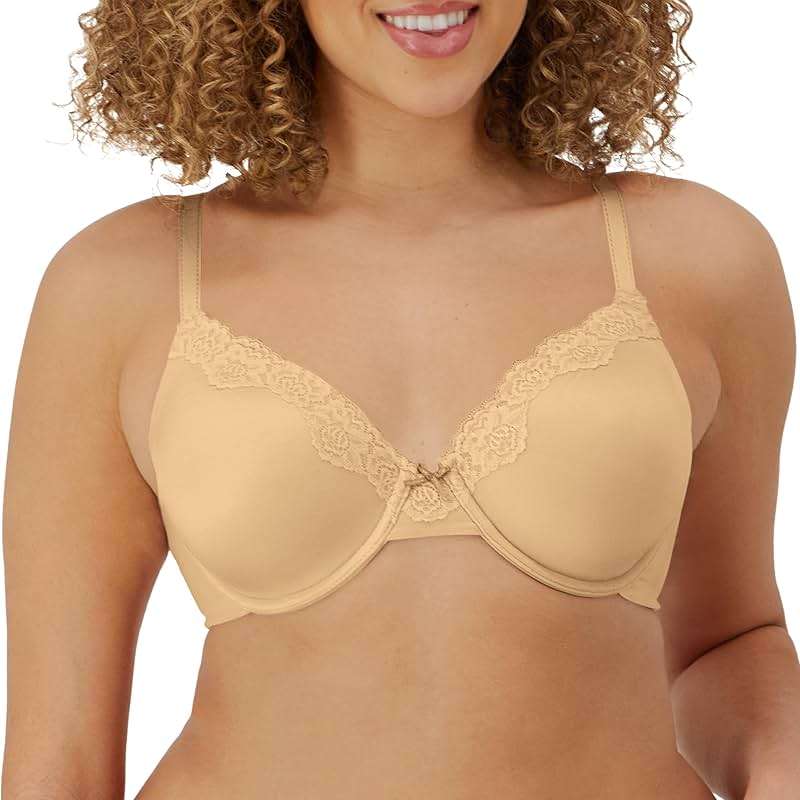 Maidenform Women's Padded Underwire Bra, Full Coverage T-Shirt Bras for Women, Convertible, Seamless (Plus - Image 1