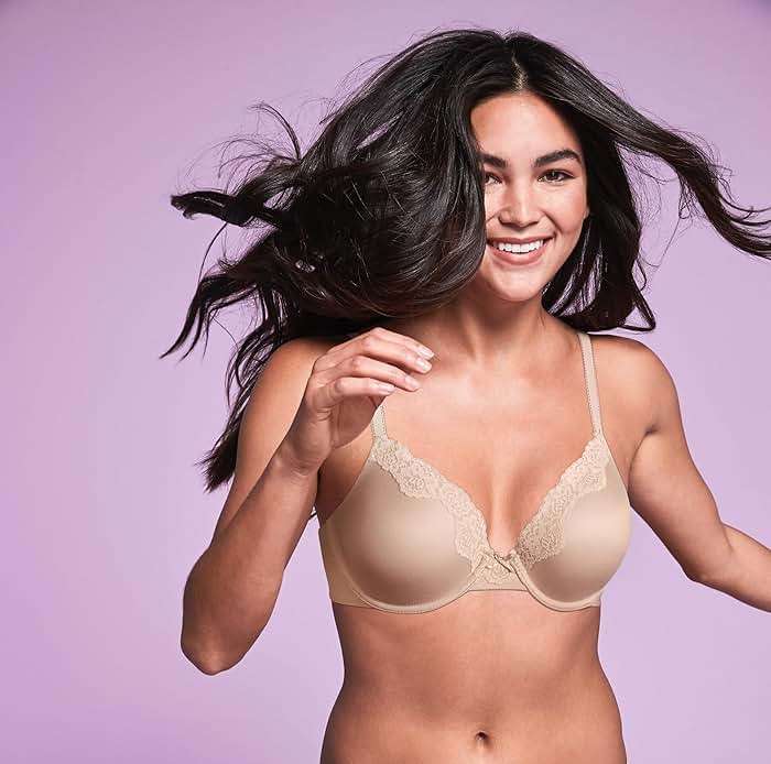 Maidenform Women's Padded Underwire Bra, Full Coverage T-Shirt Bras for Women, Convertible, Seamless (Plus - Image 5
