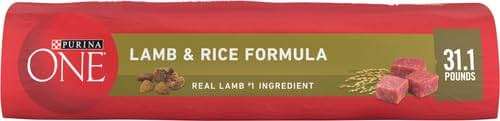 Purina ONE Dry Dog Food Lamb and Rice Formula - 31.1 lb. Bag - Image 4