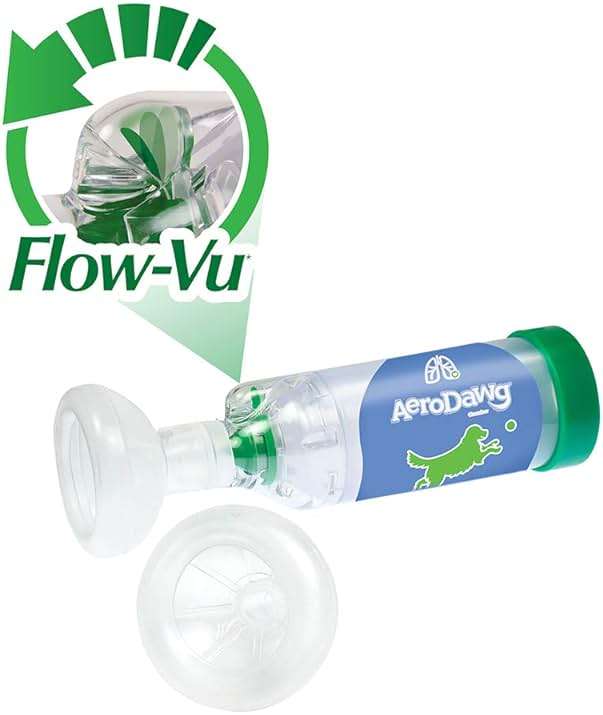 AeroDawg The Original Canine Aerosol Chamber Inhaler Spacer for Small Dogs and Puppies with Exclusive Flow-VU* Indicator - Image 1