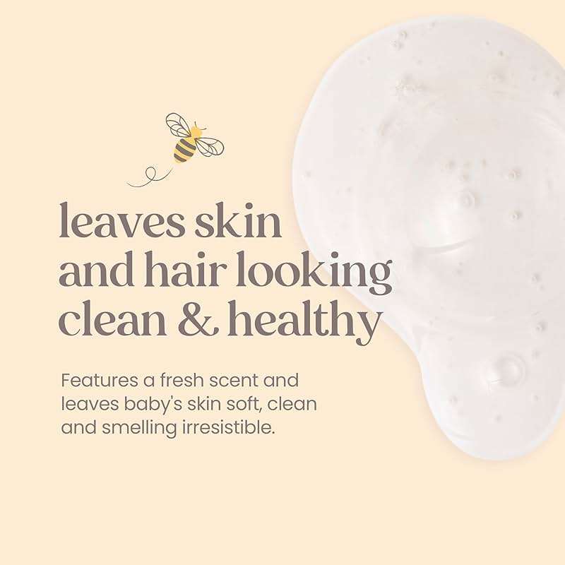 Baby Shampoo & Wash, Burt's Bees Tear Free Soap, Baby Care, Original, 21 Ounce (Packaging May Vary) - Image 3
