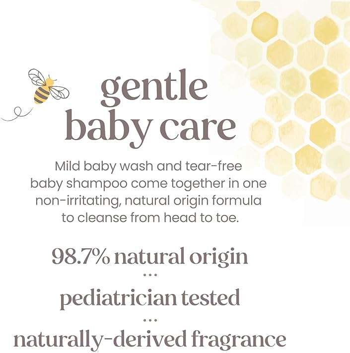 Baby Shampoo & Wash, Burt's Bees Tear Free Soap, Baby Care, Original, 21 Ounce (Packaging May Vary) - Image 6