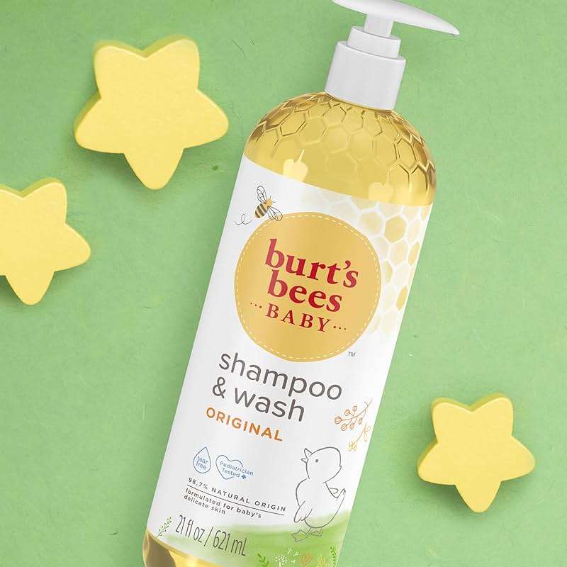 Baby Shampoo & Wash, Burt's Bees Tear Free Soap, Baby Care, Original, 21 Ounce (Packaging May Vary) - Image 7