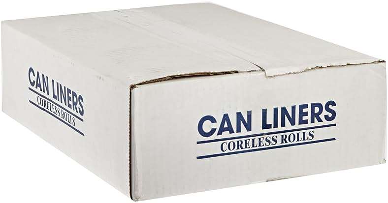 Spectrum CAMZ243308N CP243308N HDPE Institutional Trash Can Liner, 12-16 Gallon Capacity, 33" Length x 24" Width x 8 Micron Thick, Natural (Case of 1000) - Image 1