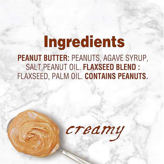 Earth Balance Creamy Peanut Butter and Flaxseed Spread, Vegan and Gluten Free, 16 oz - Image 3