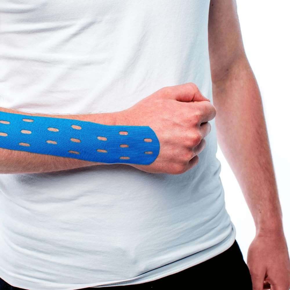 CureTape® Punch Beige | Perforated Kinesiology Tape | More Stretch & Ventilation| k Tape for Joint, Knee, Ankle & Shoulder Pain | Kinesiology Tape for Physical Therapy | Waterproof Medical Tape - Image 6