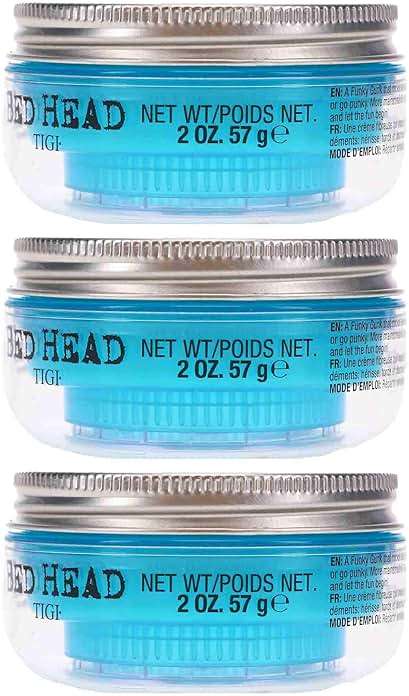 TIGI Bed Head Manipulator Hair Putty 3-Pack – Firm Hold Paste, Hair Styling Products for Women and Men, Frizz Control, Anti-Humidity, Tropical Fruit Fragrance, 2.01 Oz Ea - Image 2