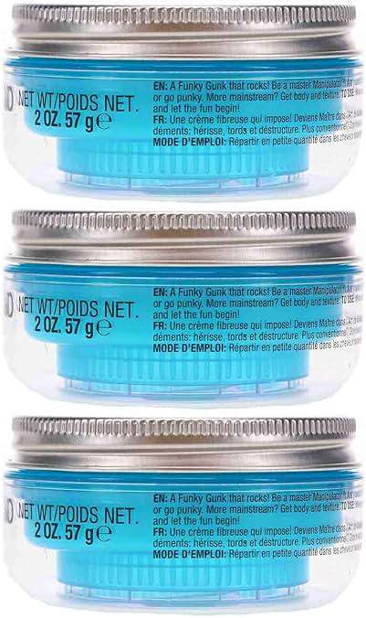 TIGI Bed Head Manipulator Hair Putty 3-Pack – Firm Hold Paste, Hair Styling Products for Women and Men, Frizz Control, Anti-Humidity, Tropical Fruit Fragrance, 2.01 Oz Ea - Image 3