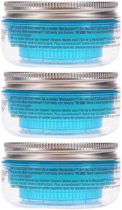 TIGI Bed Head Manipulator Hair Putty 3-Pack – Firm Hold Paste, Hair Styling Products for Women and Men, Frizz Control, Anti-Humidity, Tropical Fruit Fragrance, 2.01 Oz Ea - Image 4
