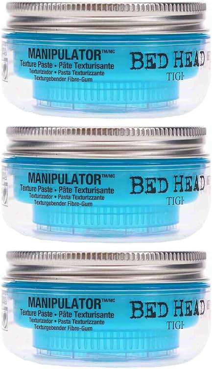TIGI Bed Head Manipulator Hair Putty 3-Pack – Firm Hold Paste, Hair Styling Products for Women and Men, Frizz Control, Anti-Humidity, Tropical Fruit Fragrance, 2.01 Oz Ea - Image 8